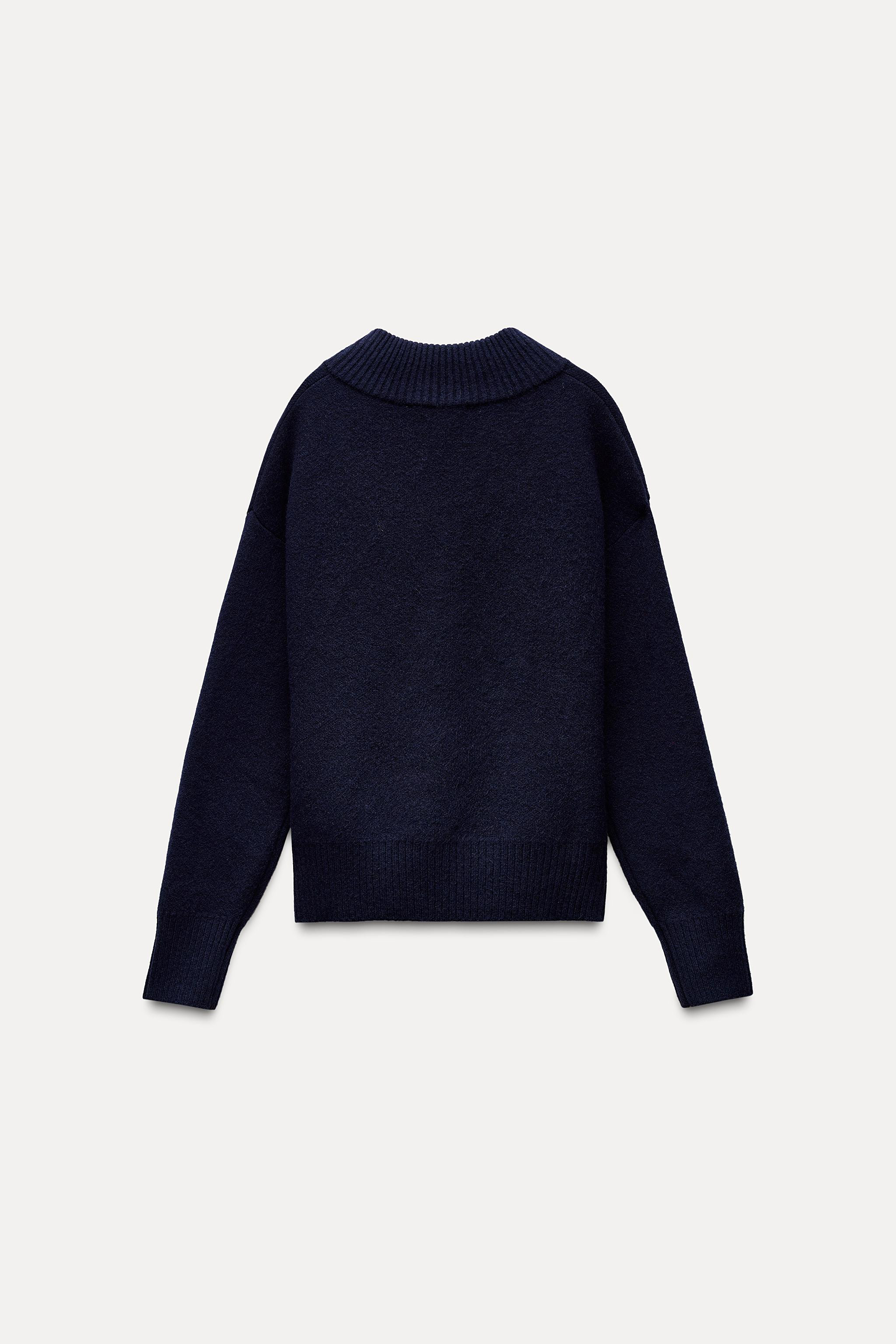 BASIC V-NECK KNIT SWEATER | Zara US