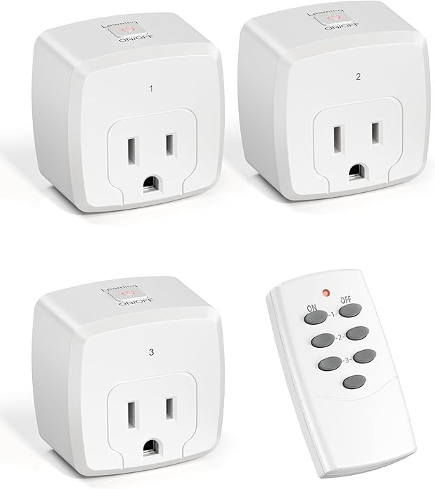HBN Remote Control Outlet with 100FT RF Signal, Wireless On Off Switch Plug for Household Applian... | Amazon (US)