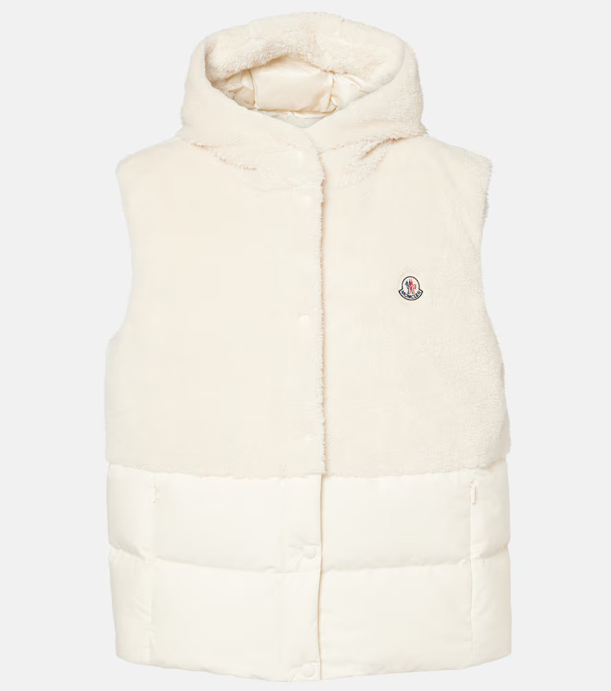 Moncler Floy teddy down vest | Mytheresa (UK)