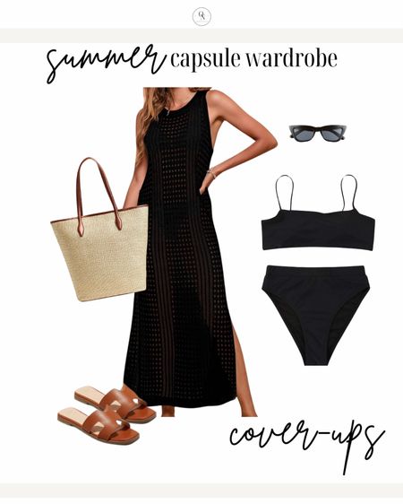 What to wear to the pool and beach this summer from the summer capsule wardrobe. This Amazon bikini is high waisted with moderate rear coverage and under $35 price point. You won’t believe how well it fits. Plus it comes in more colors! 

The coverup is also an Amazon favorite for summer. See the rest of the summer capsule wardrobe at organize-Nashville.com

#summer #resort #vacation 

#LTKSeasonal