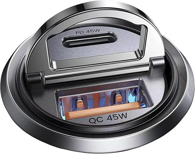 MRGLAS 90W USB C Car Charger Fast Charging,[Invisible Design] All Metal Car Charger USB C PD45W+Q... | Amazon (US)