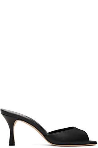 Manolo Blahnik - Black Jada Heeled Sandals | SSENSE