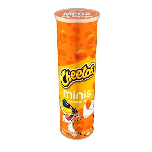 Cheetos Minis Cheddar Flavored Snack Chips Canister, 3.625 oz | Walmart (US)