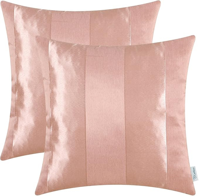 CaliTime Pack of 2 Cushion Covers Throw Pillow Cases Shells for Couch Sofa Home Decoration Modern... | Amazon (US)