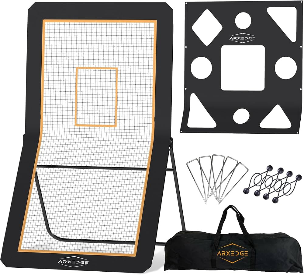 Lacrosse Rebounder for Backyard & Volleyball Rebounder with Bonus Target Net, 5 Rebound Angles, S... | Amazon (US)
