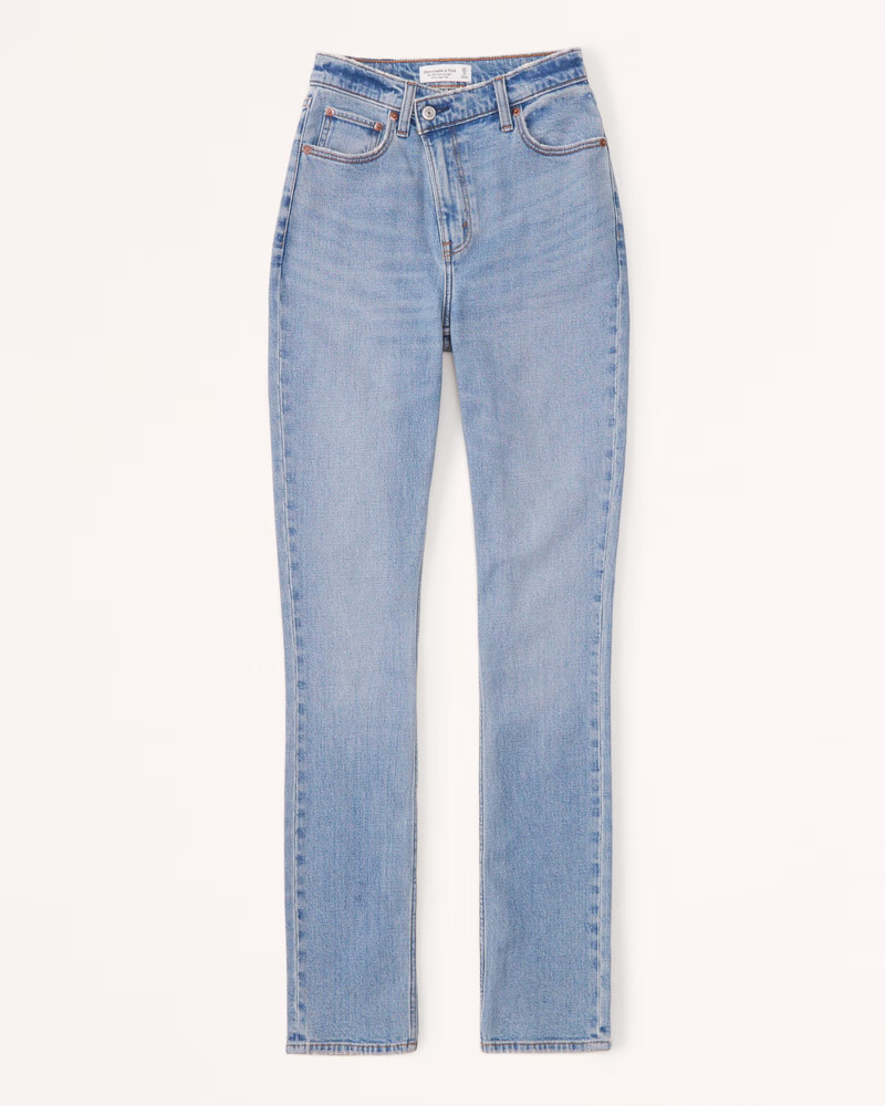 Ultra High Rise 90s Slim Straight Jean | Abercrombie & Fitch (US)