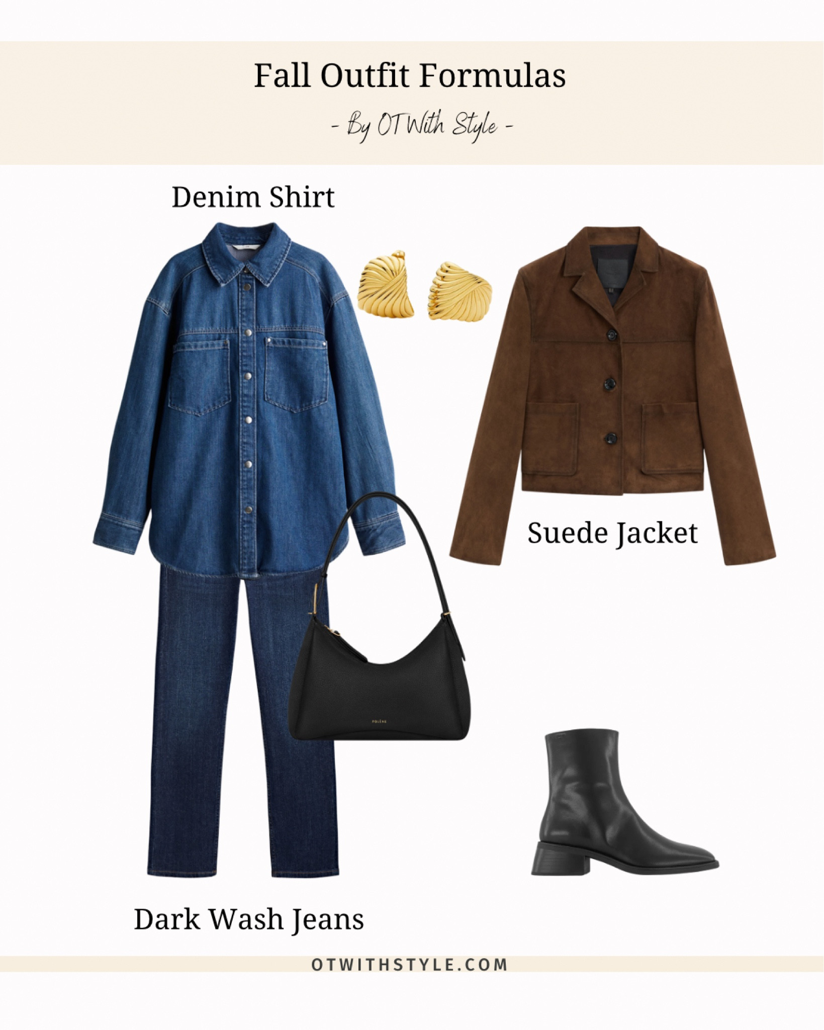 Fall Outfit Formula- denim on denim with a brown suede jacket and black accessories 🖤🤎💙


#LTKuk #LTKstyletip #LTKautumn