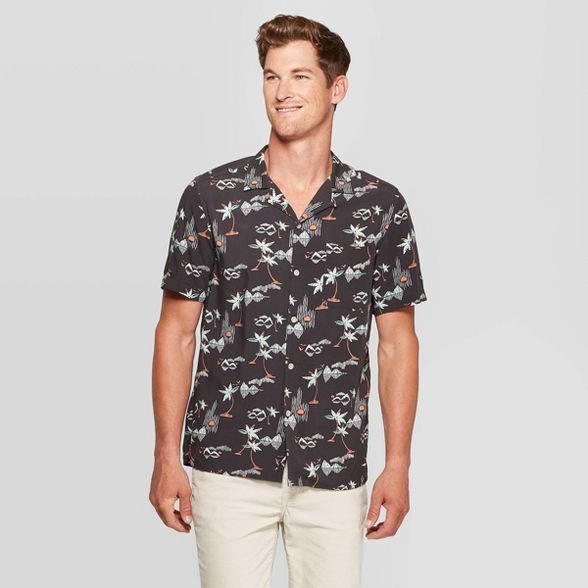 Men's Printed Standard Fit Button-Down Shirt - Goodfellow & Co™ | Target