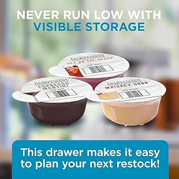 Bartesian Cocktail Capsule Storage Drawer Organizer - Stylish Mixology Cocktails Drink Mixer Hold... | Amazon (US)