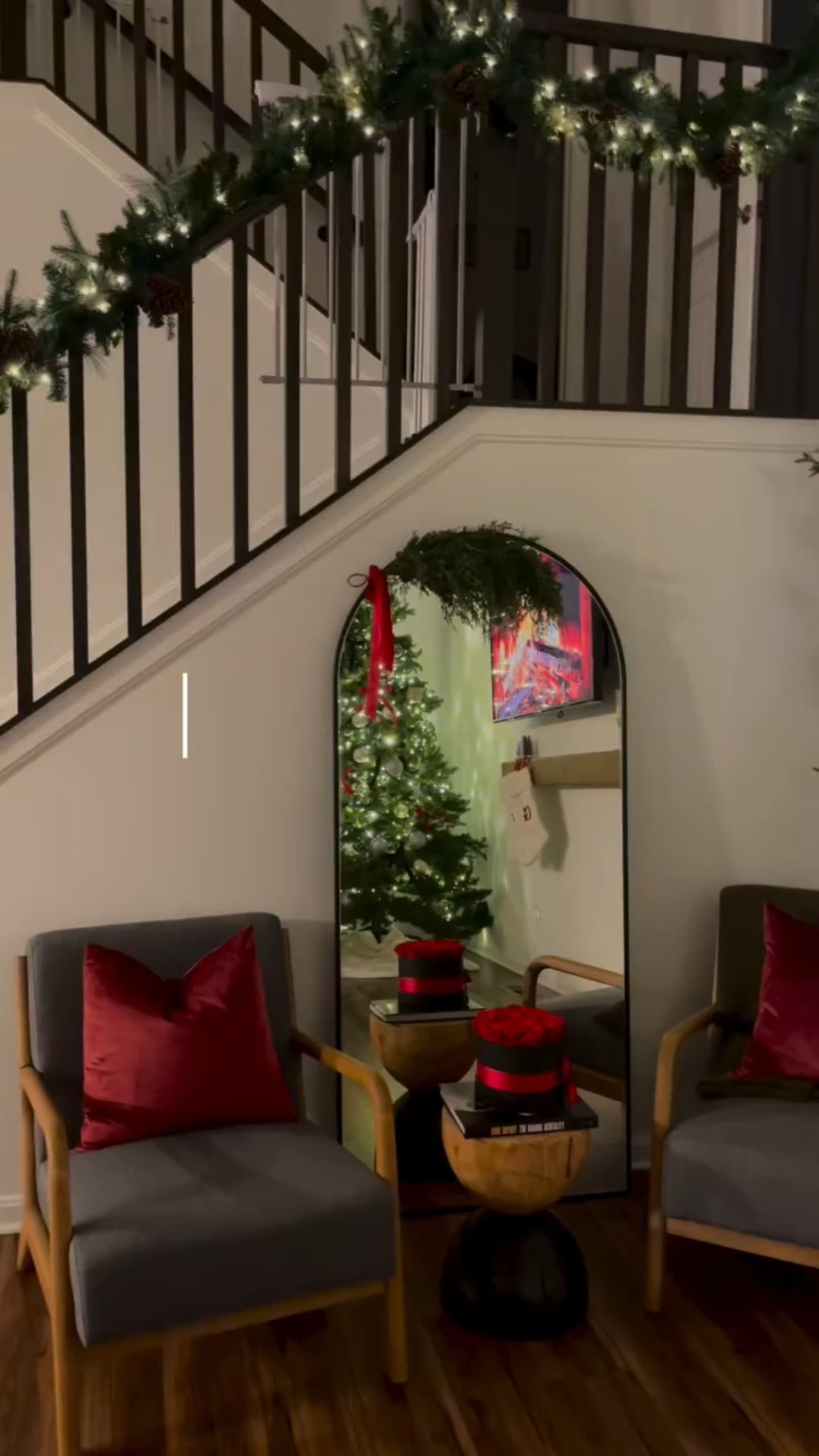 Jingle jingle baby 🤶🏽❤️🎄

 @newbalance set 
@balsamhill  garland 
@stumptowncoffee  whole beans 
@breville coffee machine 
#vlogmas #brelegal #shopltk #ltkhome