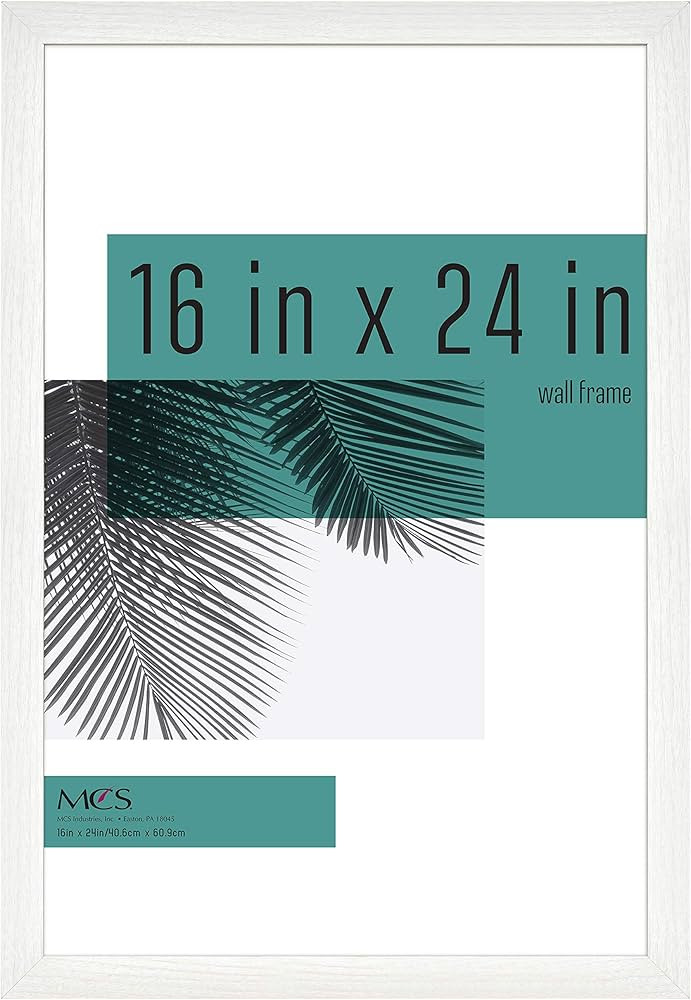 MCS Studio Gallery Frame, White Woodgrain, 16 x 24 in, Single | Amazon (US)