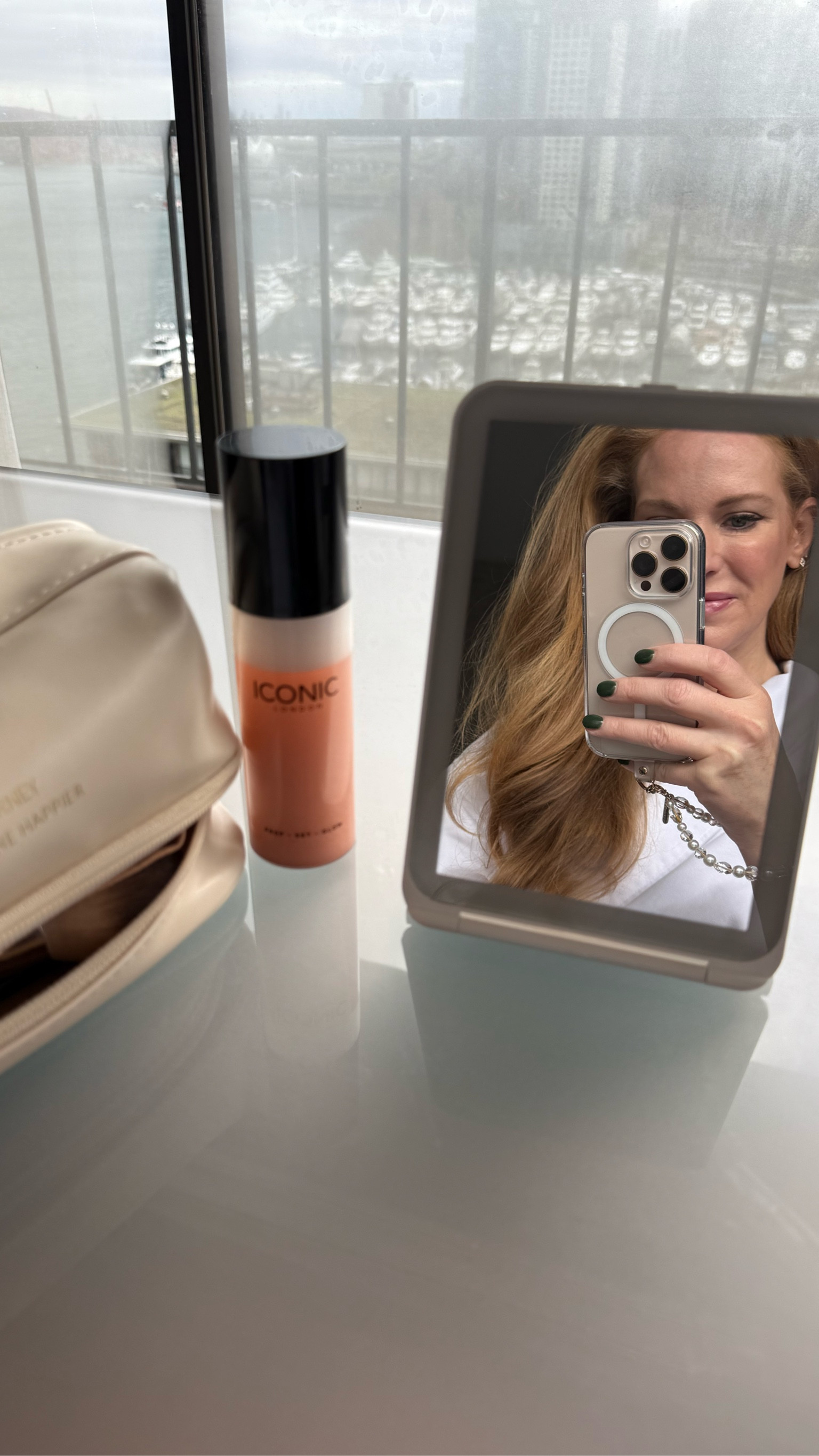 This travel makeup mirror was the best purchase! Hotels have bad lighting but with this I can sit in front of the window and make my own vanity! Is is rechargeable and has several light settings. 

#LTKTravel #LTKBeauty #LTKFindsUnder50
