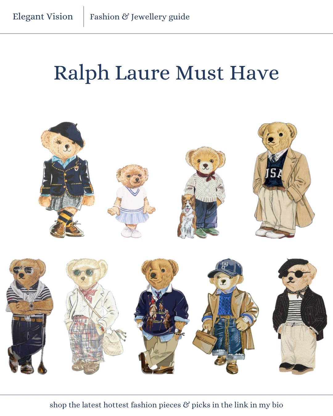  #RalphLaurenBear #RalphLaurenStyle #PoloBear #RalphLaurenAesthetic #OldMoneyStyle #LuxuryStreetwear #ClassicFashion #PreppyStyle #IconicBear #VintagePolo #elegantvision #chic #elegant #usafashion #ukfashion

#LTKStyleTip #LTKSeasonal #LTKGiftGuide