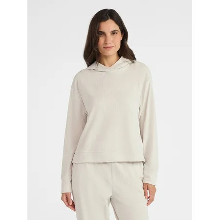 Avia Women's Rib Velour Hoodie, Sizes XS-XXXL | Walmart (US)