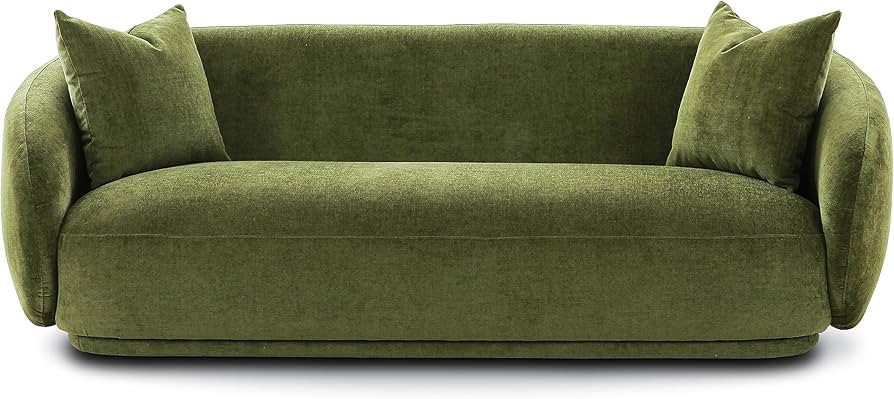POLY & BARK Poole Sofa in Distressed Green Velvet | Amazon (US)