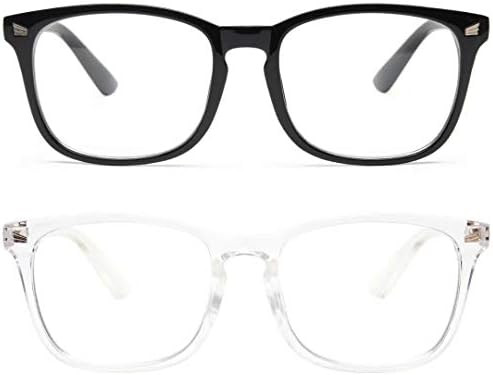 livho 2 Pack Blue Light Blocking Glasses, Computer Reading/Gaming/TV/Phones Glasses for Women Men... | Amazon (US)