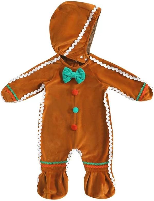 oneflow Infant Toddler Baby Girls Boys Halloween Pumpkin Costumes Cute Hooded Romper Top Leggings... | Amazon (US)