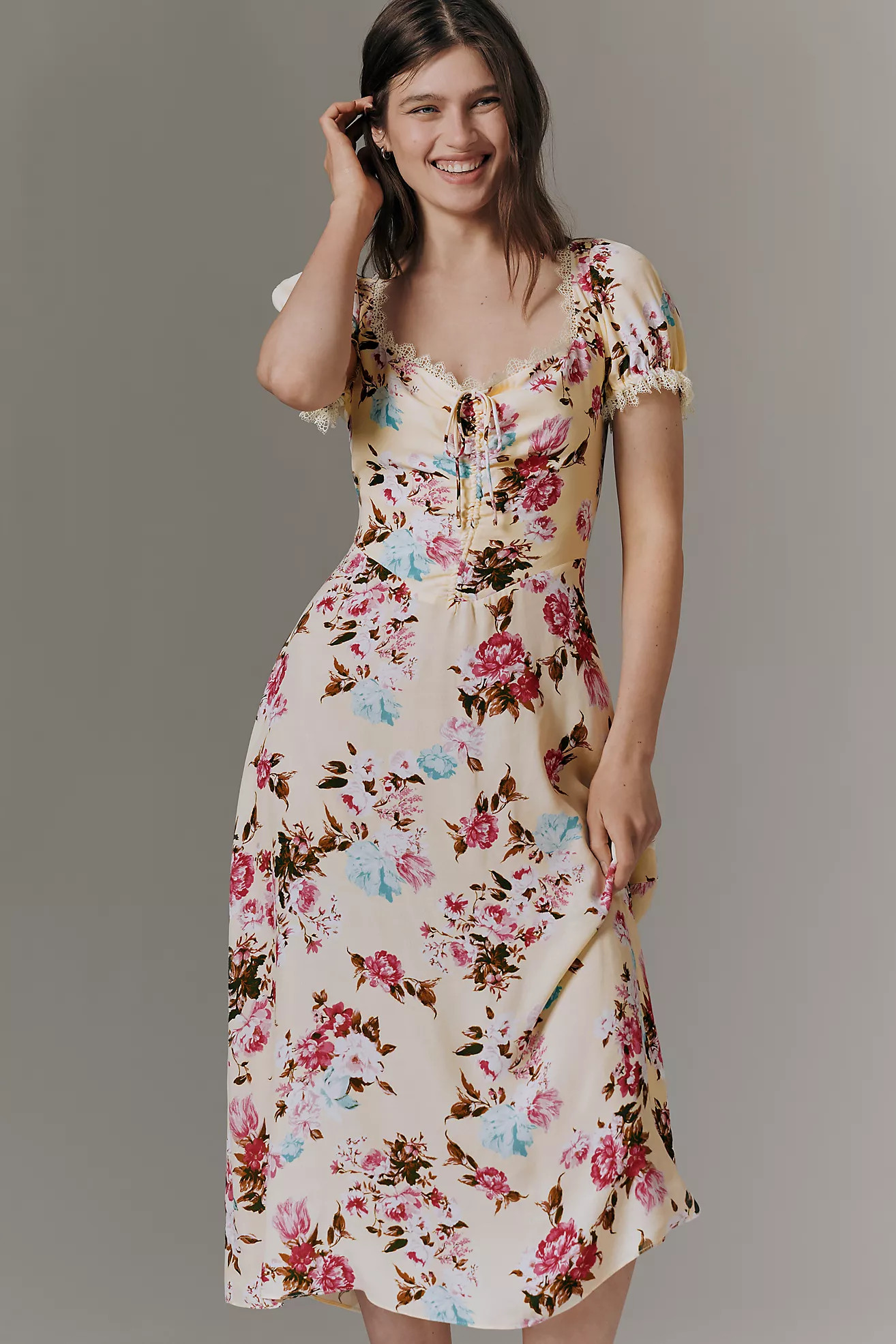 By Anthropologie Printed Midi Dress | Anthropologie (US)