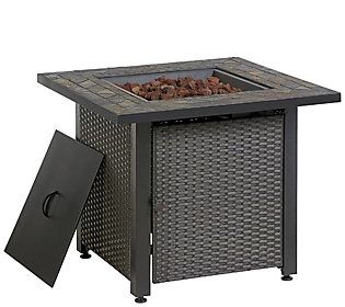 Blue Rhino LP Propane Steel Fire Pit Table | QVC