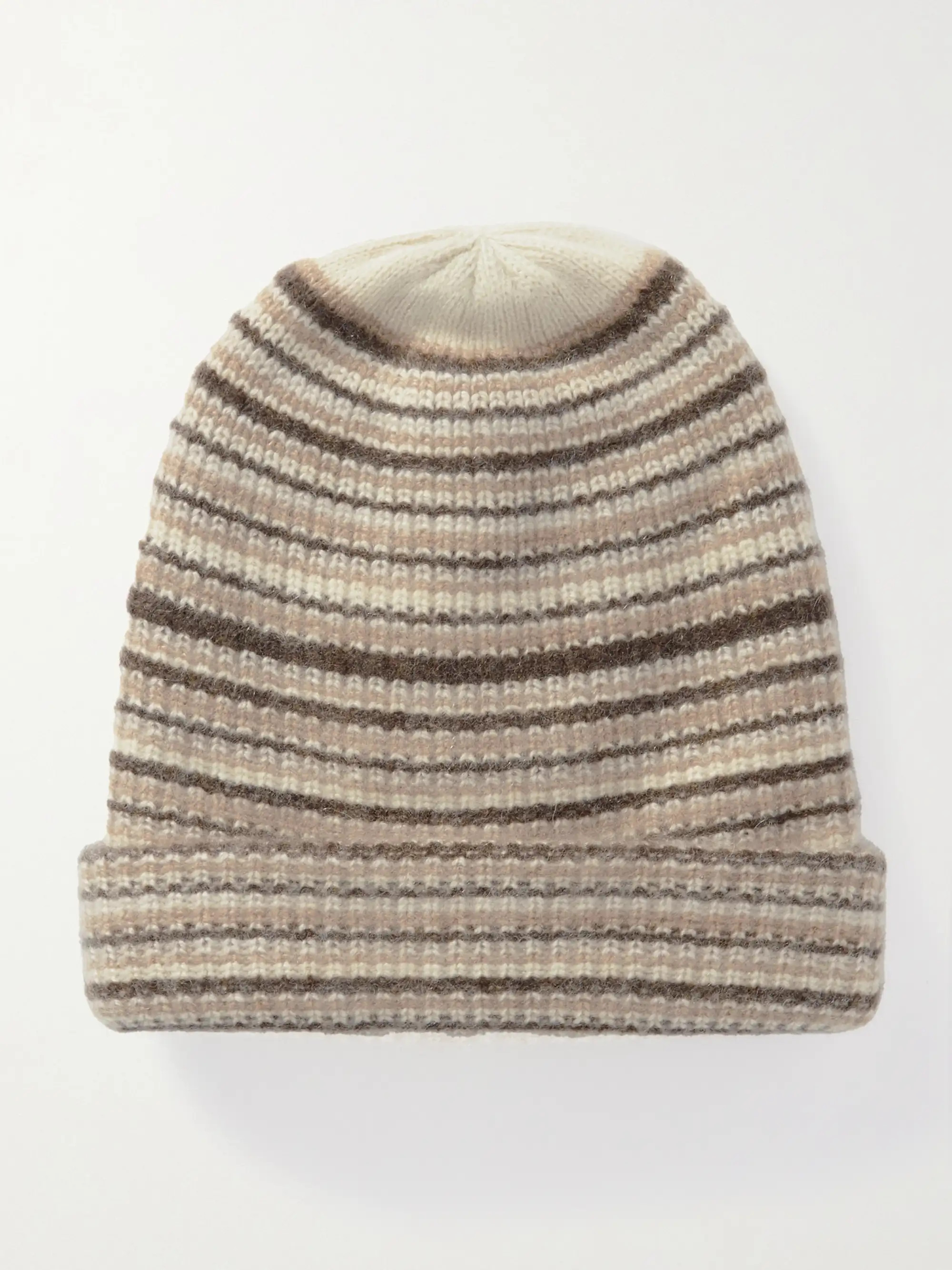 Watchman ribbed striped cashmere beanie | NET-A-PORTER (US)