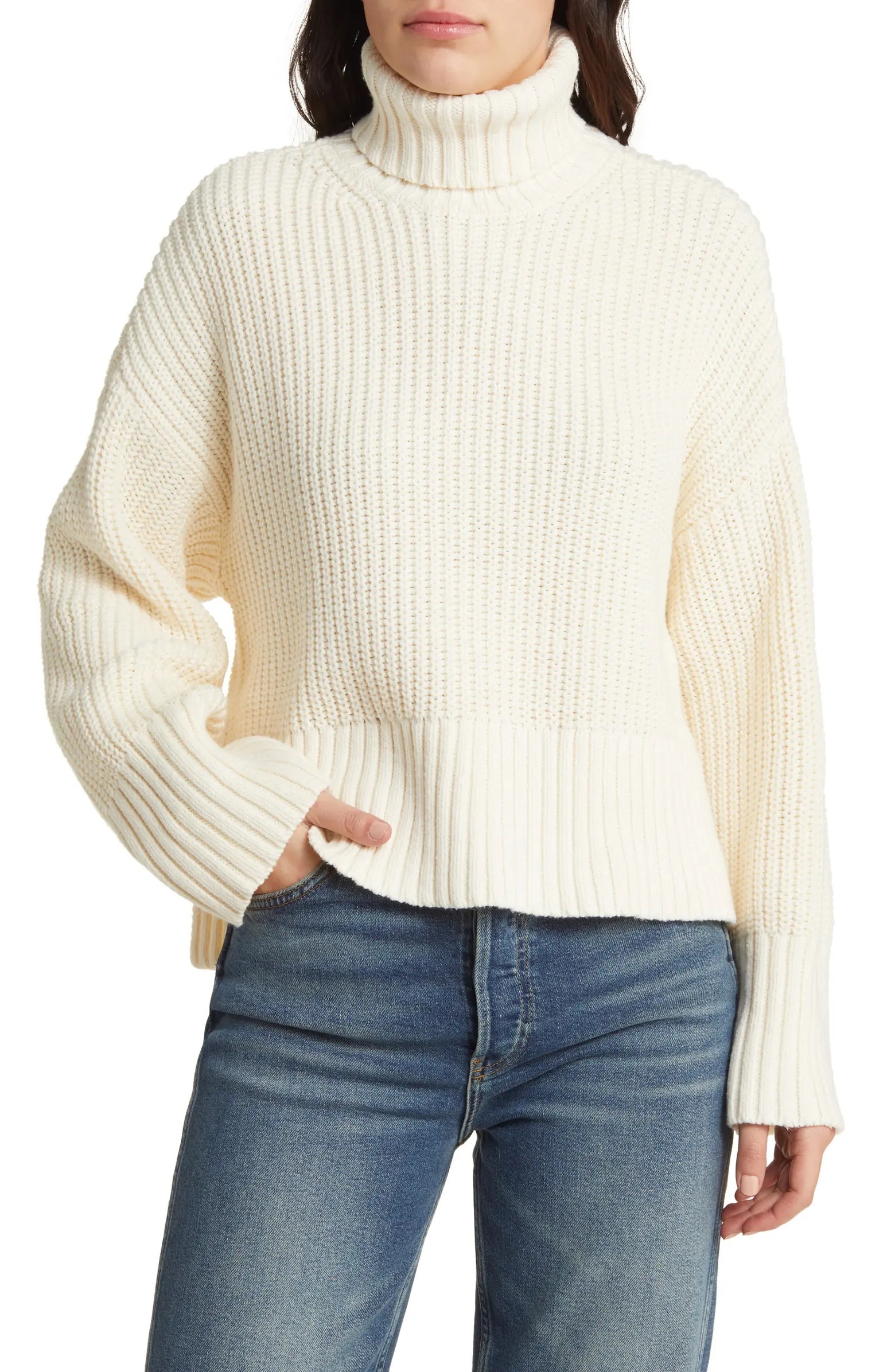 Madewell Wide Rib Turtleneck Sweater | Nordstrom | Nordstrom