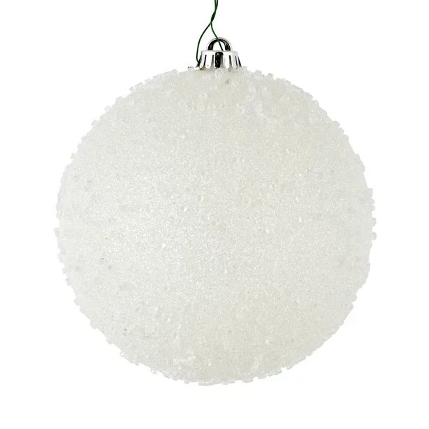 Vickerman White Contemporary Plastic Ice Ball Ornaments, 4 Count (6") - Walmart.com | Walmart (US)