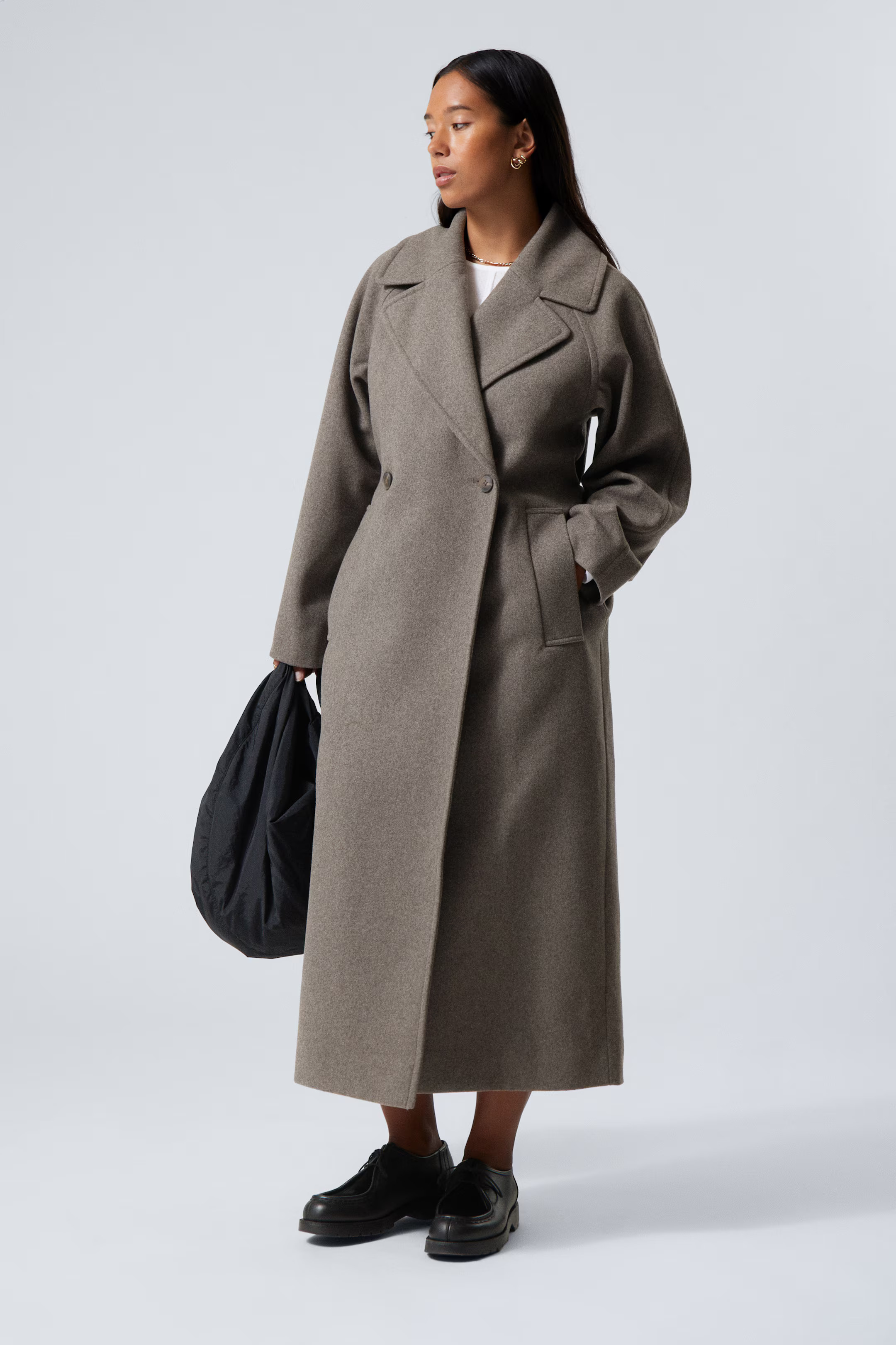 Kia Oversized Wool Blend Coat | H&M (UK, MY, IN, SG, PH, TW, HK)