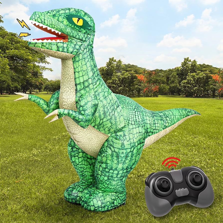 2.4GHZ Remote Control Inflatable Dinosaur Toy for Kids,Electric Toy Dinosaur with 360°Rotation,F... | Amazon (US)