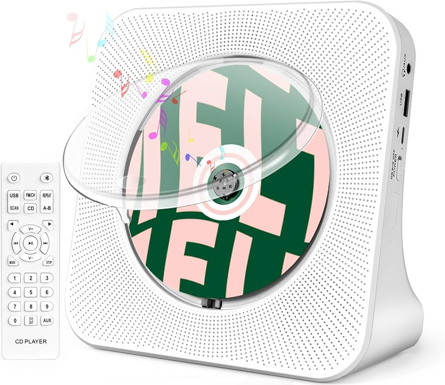 Portable CD Player for Home, ROADOM CD Players with Speakers, CD Player for Kids, Combo with Blue... | Amazon (US)