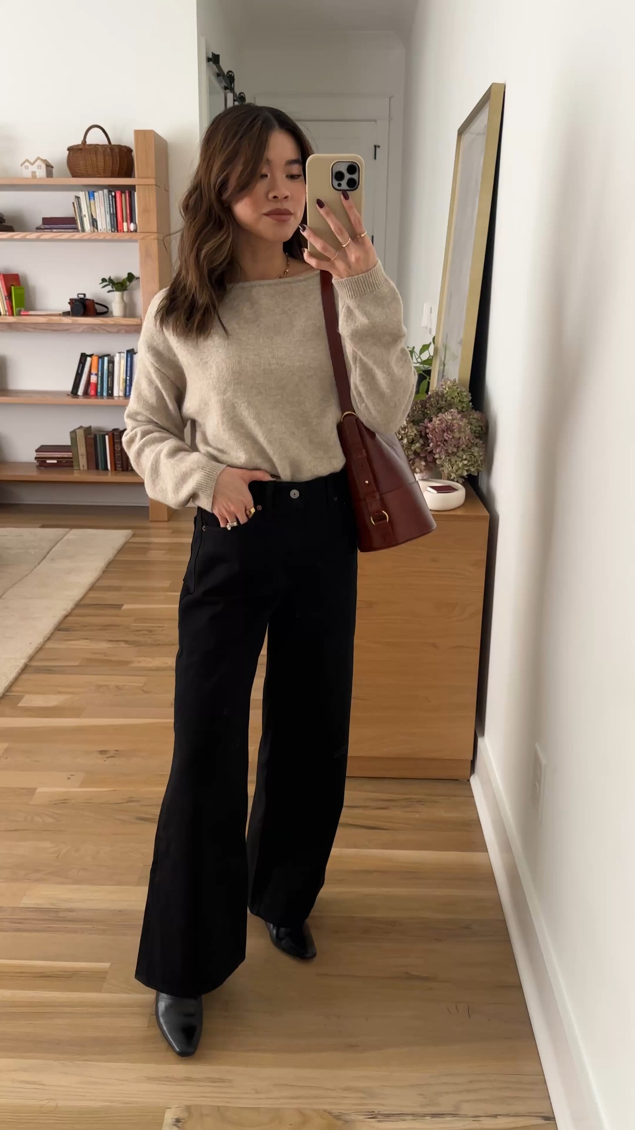 Sizing info: sweater size XS, black jeans size 24 short but should have gotten a 23 short (size down if in between sizes)

petite fashion, get dressed with me, outfit inspiration, ootd, nashville outfit, Nashville influencer, petite style, vacation style, casual outfits, mom style, petite pants, winter dress, winter outfit, winter pants, winter outfit inpso, winter outfit idea, winter top, winter style, winter sweater, cozy sweater, cold weather sweater, cold weather outfit, winter bag, winter purse, denim, jeans, black jeans, dark wash jeans, abercrombie jeans, abercrombie denim, wide leg jeans 

 

#LTKootd #LTKSeasonal #LTKWorkwear