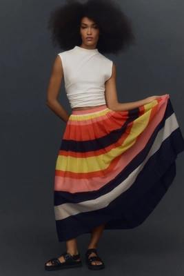 Maeve A-Line Maxi Skirt | Anthropologie (US)