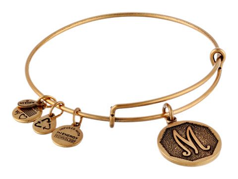 Alex and Ani Initial M Charm Bangle | Zappos