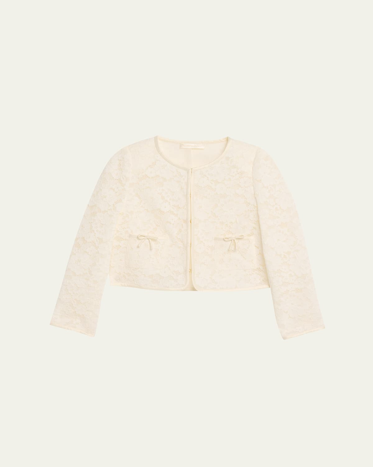 Junetta Floral Lace Cropped Jacket | Bergdorf Goodman