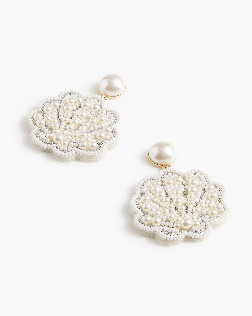 Seashell statement earrings | J.Crew Factory