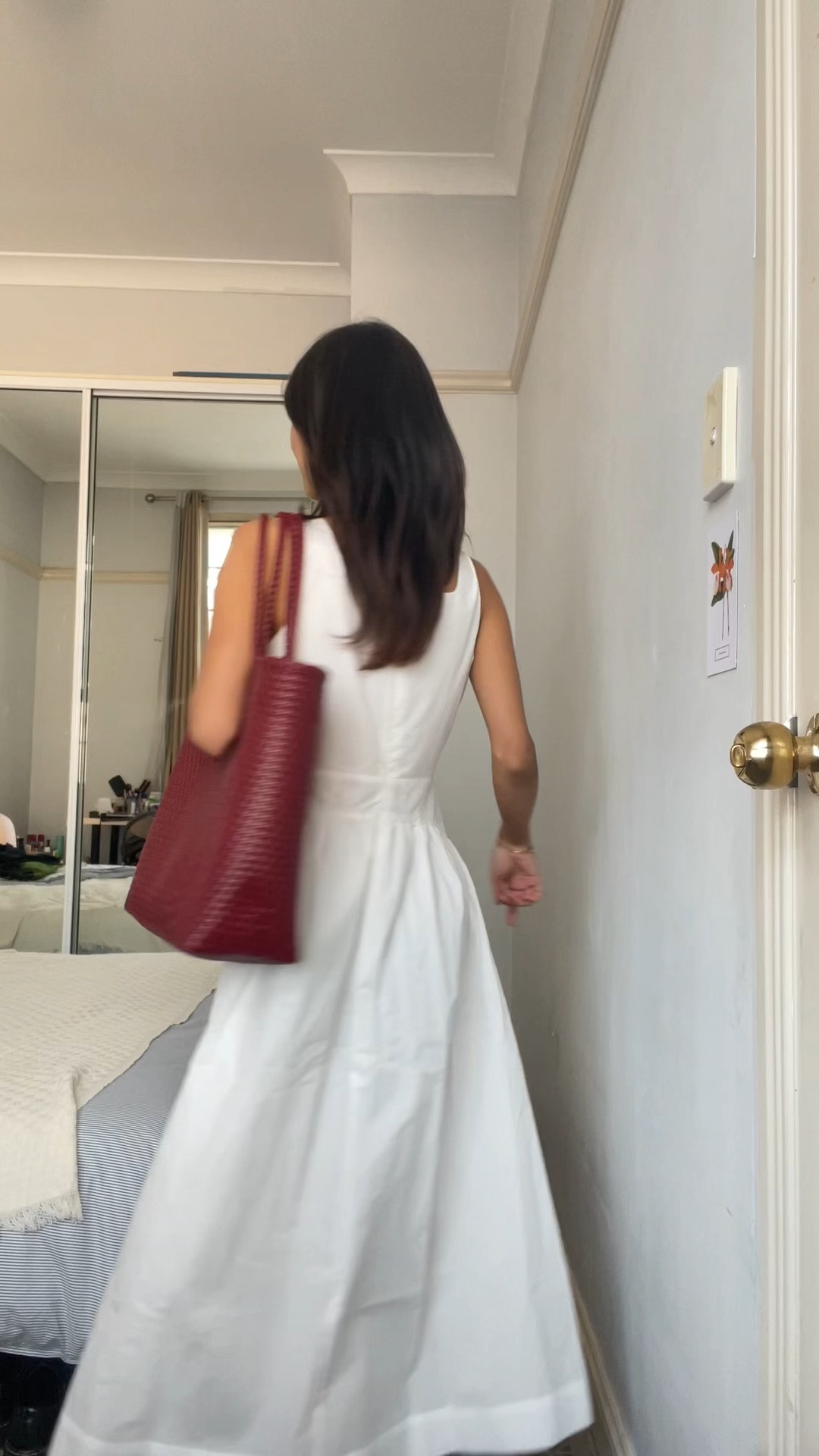 The perfect summer dress + bag 🍒🤍