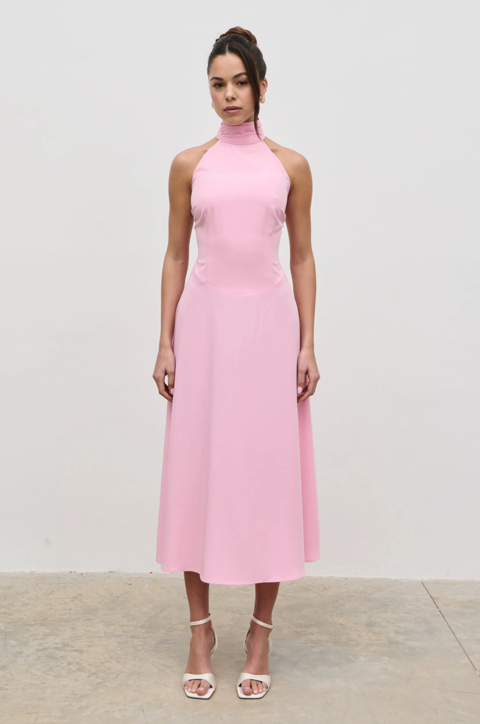 Haisley Dropped Waist Midaxi Dress | Pretty Lavish (UK)