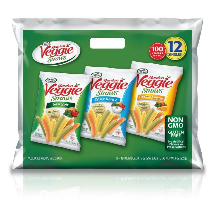Sensible Portions Veggie Straws Vegetable and Potato Snacks Multipack - 12ct | Target