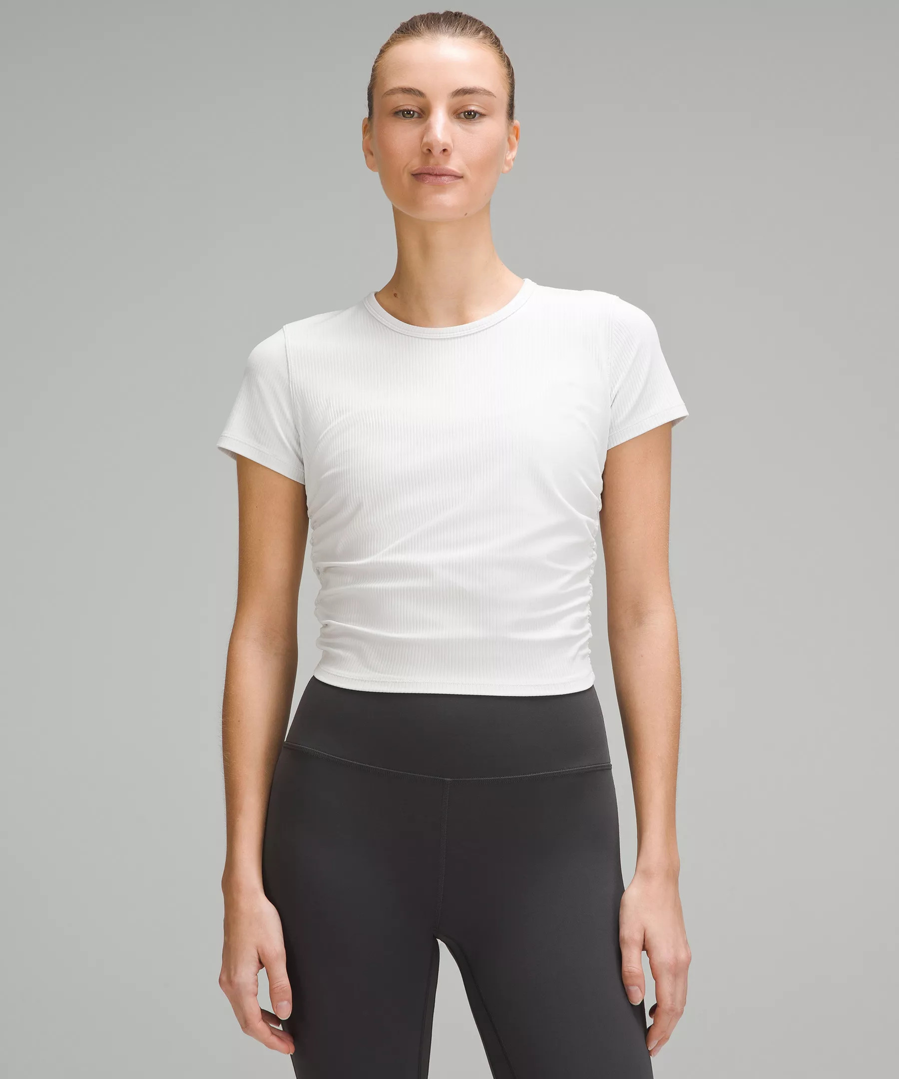 All It Takes Ribbed Nulu T-Shirt$58 USDAdd to Wish ListShop this lookShop this lookShop this loo... | Lululemon (US)