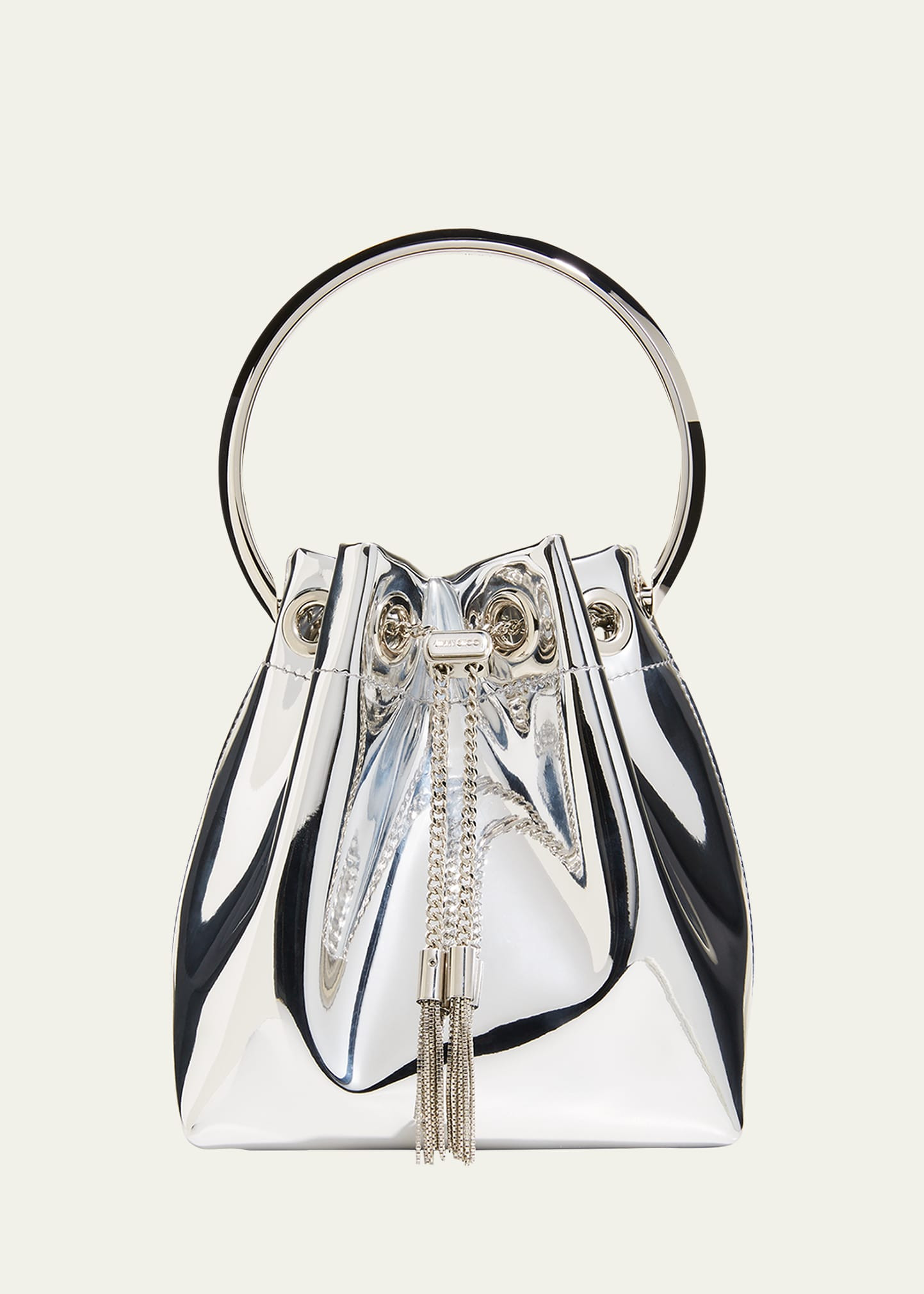 Bon Bon Mirror Fabric with Metal Handle | Bergdorf Goodman