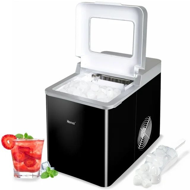 WANAI Portable Ice Maker,33lbs/24H,2 Sizes,Self-Cleaning Ice Machine with Ice Scoop and Basket,9 ... | Walmart (US)