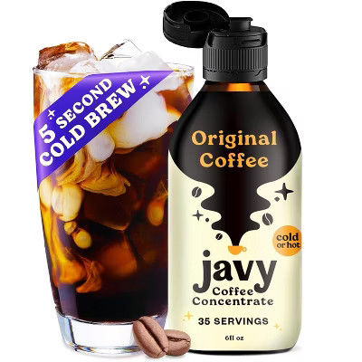 Javvy Cold Brew Original Coffee Concentrate - 100% Arabica Beans, Medium Roast- 6 oz | Target