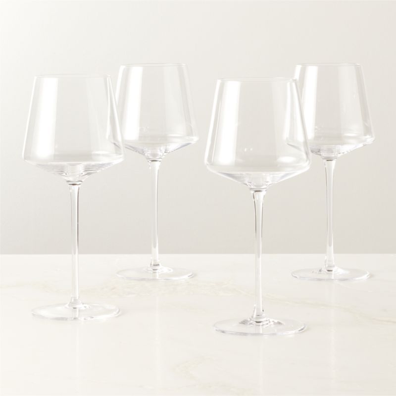 Muse Modern Red Wine Glass Set of 4 + Reviews | CB2 | CB2