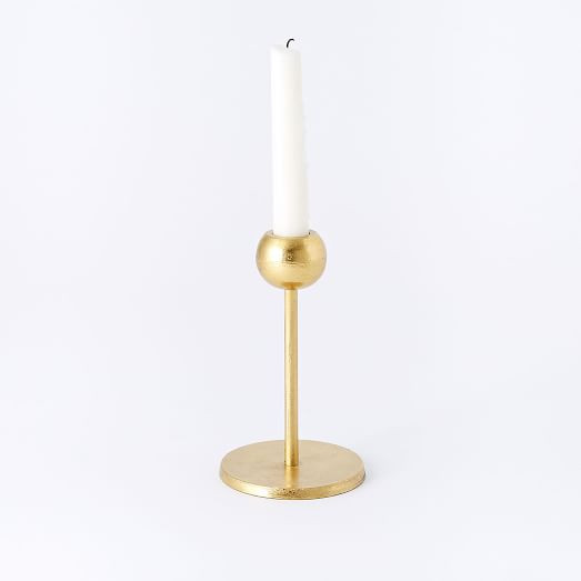 Modern Brass Metal Candleholders | West Elm (US)