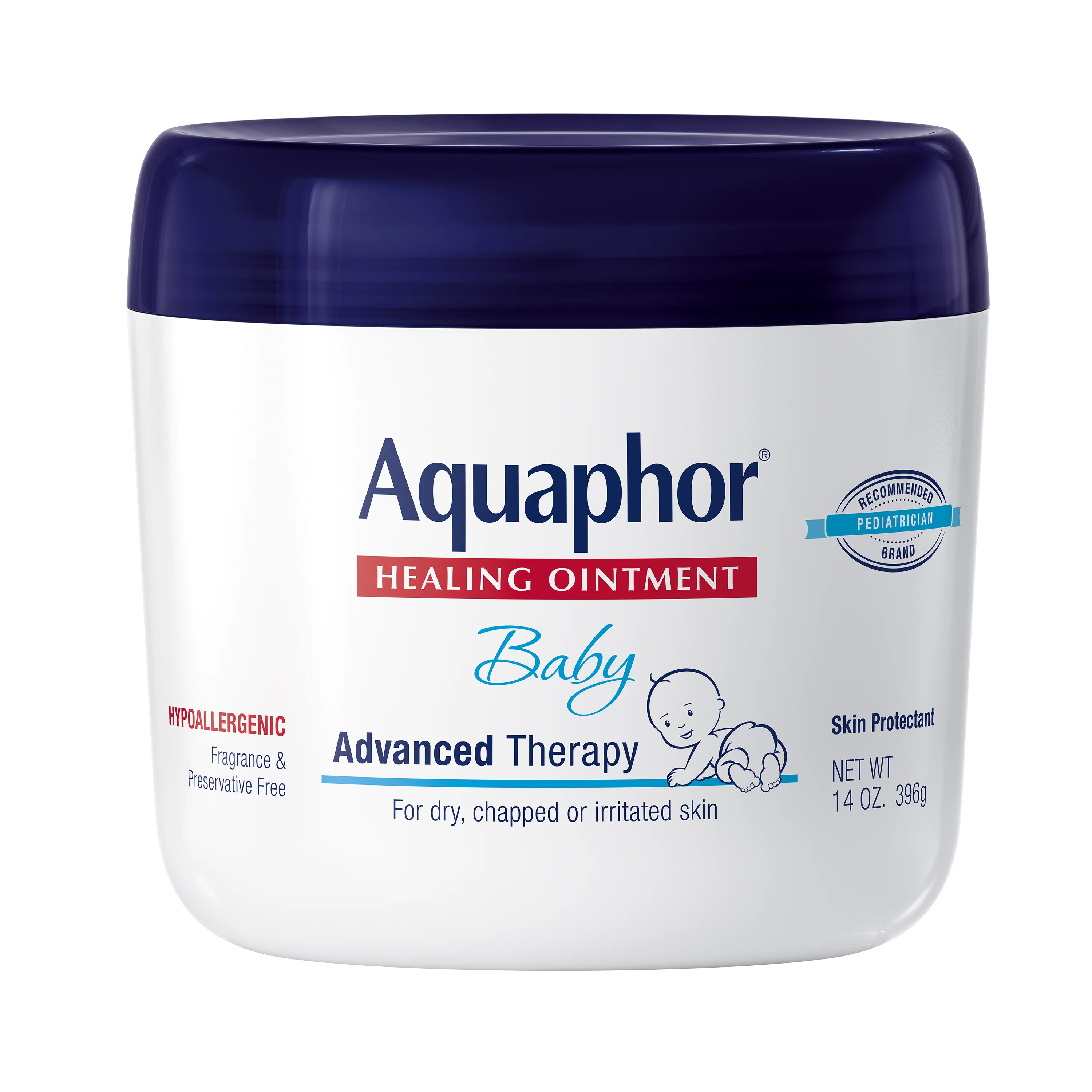 Aquaphor Baby Healing Ointment, Baby Skin Care and Diaper Rash, 14 oz. | Walmart (US)