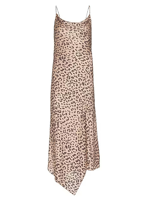 Harmony Asymmetric Jacquard Slip Dress | Saks Fifth Avenue