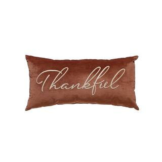 Brown Thankful Lumbar Pillow by Ashland® | 24" x 12" | Michaels® | Michaels Stores