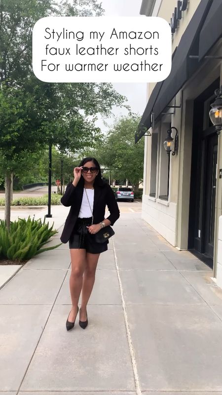 The cutest outfit for a day out on the town! 😍

Amazon find. Summer outfit. Leather shorts. Black blazer. Summer fashion  


#LTKSeasonal #LTKStyleTip #LTKFindsUnder50