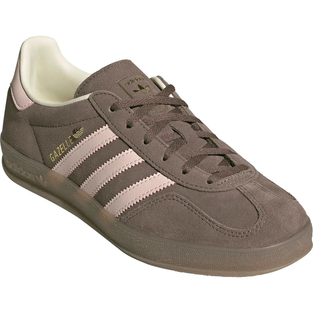adidas Gazelle Indoor Sneaker in Earth Strata/quartz/gum5 at Nordstrom, Size 7 | Nordstrom