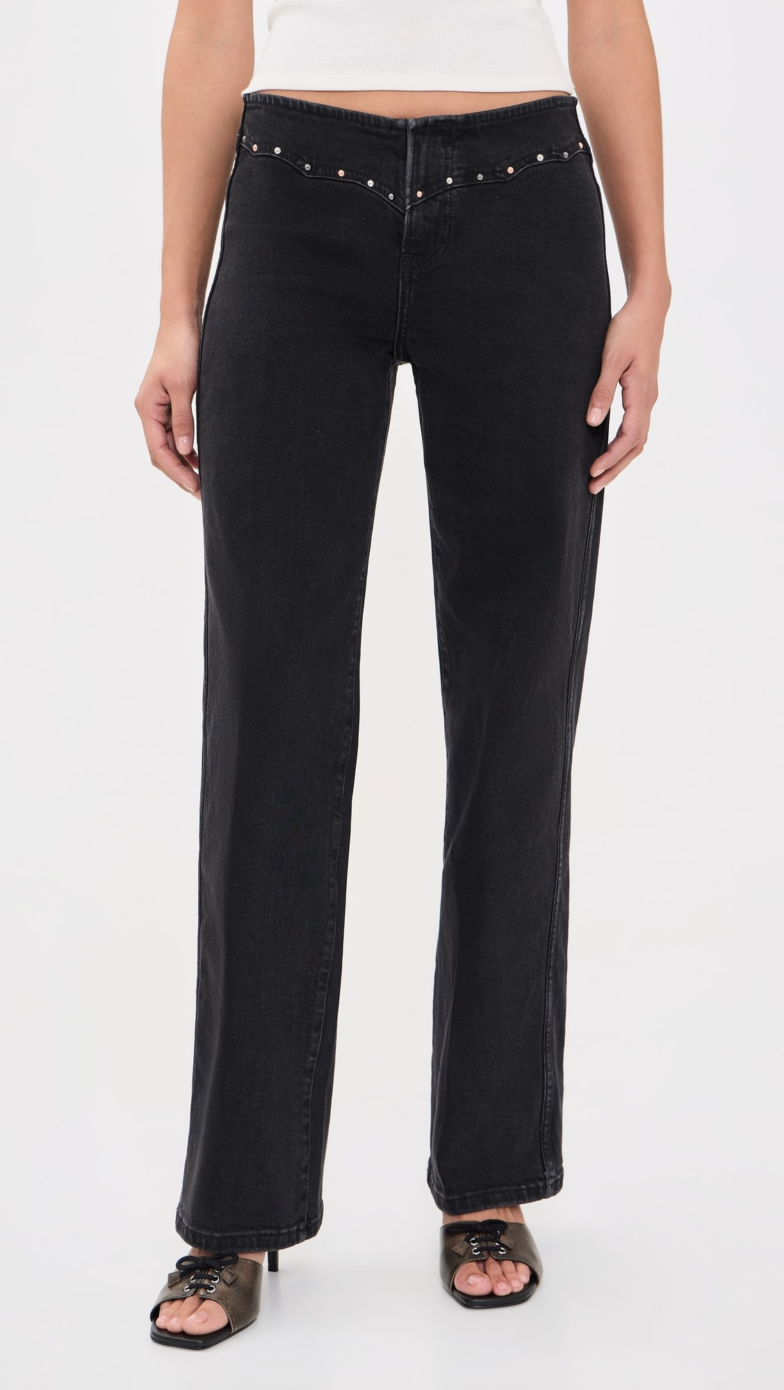 Rayla Low Rise Straight Stretch Jeans | Shopbop