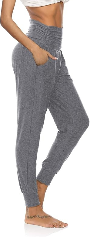 DIBAOLONG Womens Yoga Sweatpants Loose Workout Joggers Pants Comfy Lounge Pants with Pockets | Amazon (US)